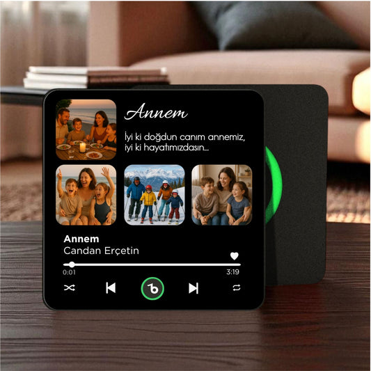 ANNE Kolajlı BeatsMagnet Kişiye Özel Müzikli Magnet V4.0